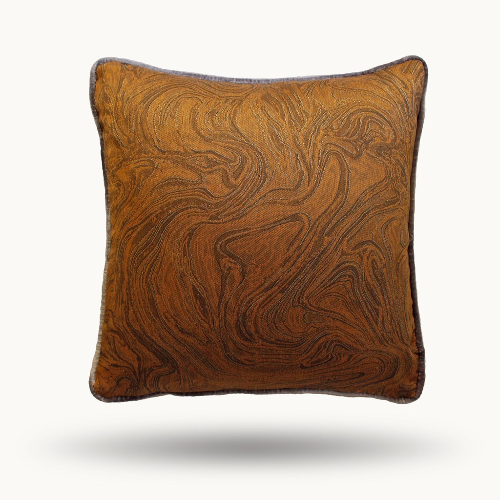 GOLDEN HOUR COLLECTION - CHOCOLATE MARBLE PILLOW COVER