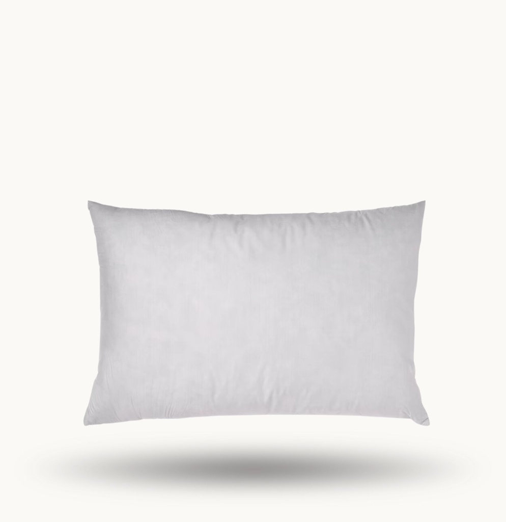 وسادة داخلية فاخرة من الريش مقاس 58x40 سم