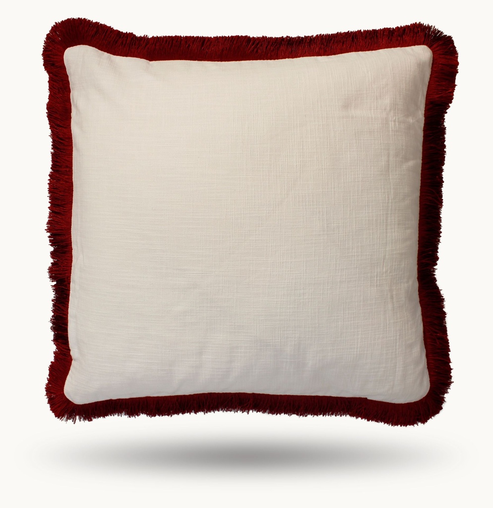 SADU COLLECTION - WHITE SADU PILLOW COVER