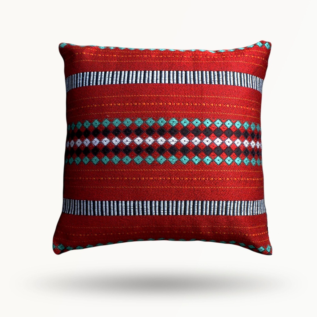 SADU COLLECTION - RED SADU PILLOW COVER